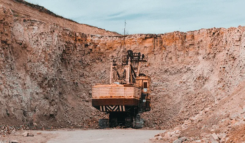 área de mineração