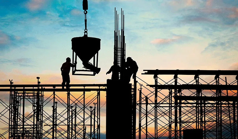 Construção civil em andamento